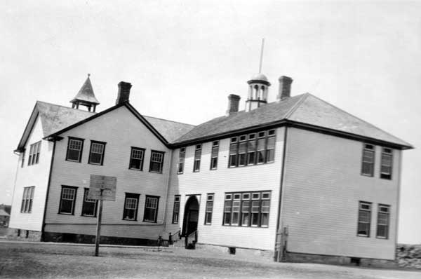The third Rossburn School building, constructed in 1908 and expanded in 1916, demolished in 1959