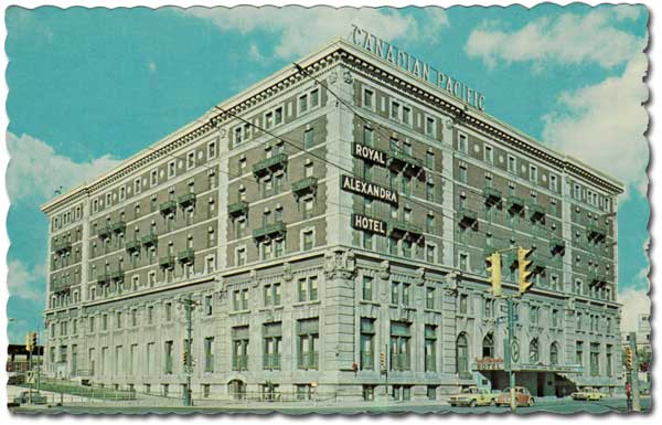 Postcard view of Royal Alexandra Hotel