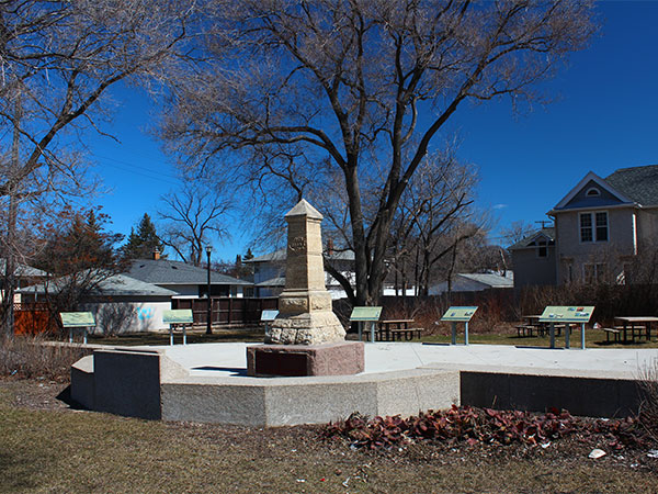 Seven Oaks commemorative monument in a redeveloped park opened officially on 19 June 2016
