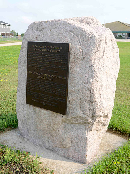 St. Francois Xavier School commemorative monument