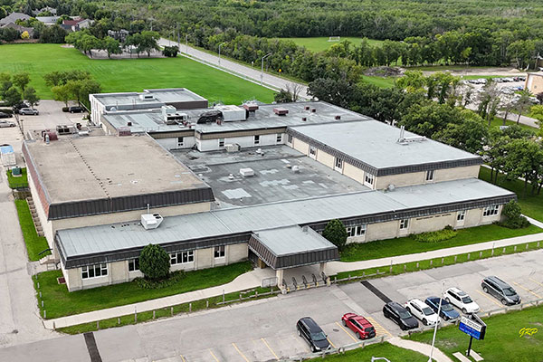 Aerial view of Shaftesbury High School