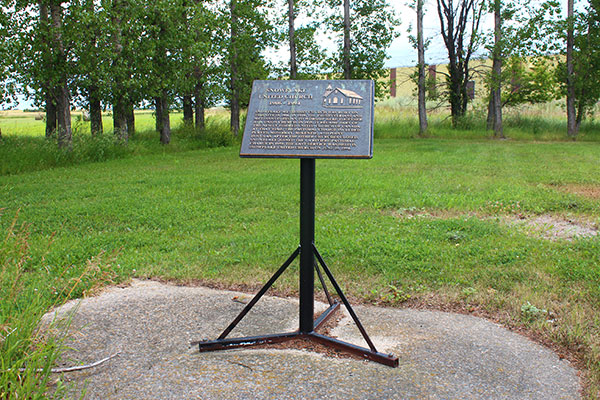 Snowflake United Church commemorative sign