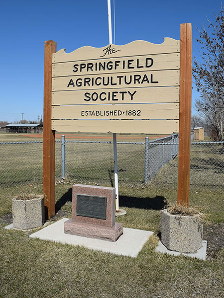 Springfield Agricultural Society centennial monument