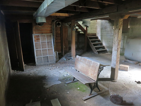 Basement of the former Spring Valley School