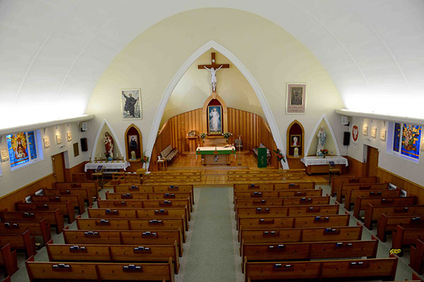 Interior of St. Andrew Bobola Roman Catholic Church