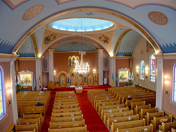 Interior of the St. Andrews Ukrainain Catholic Church