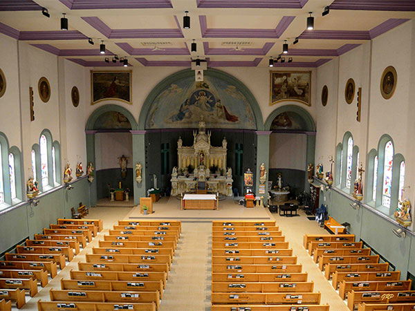 Interior of St. Edward’s Roman Catholic Church