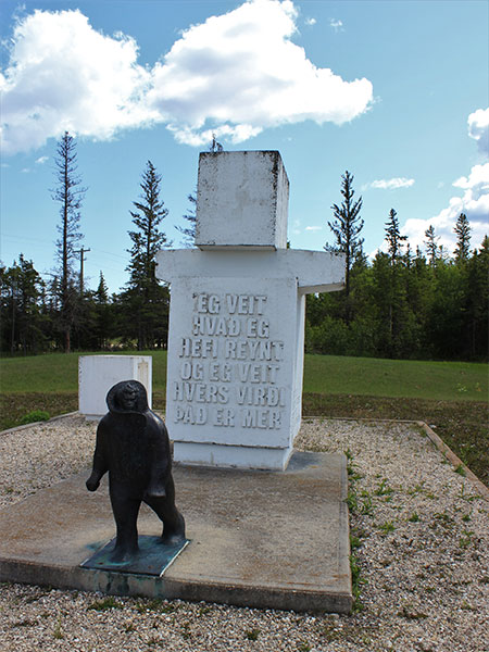 Stefansson commemorative monument near Arnes