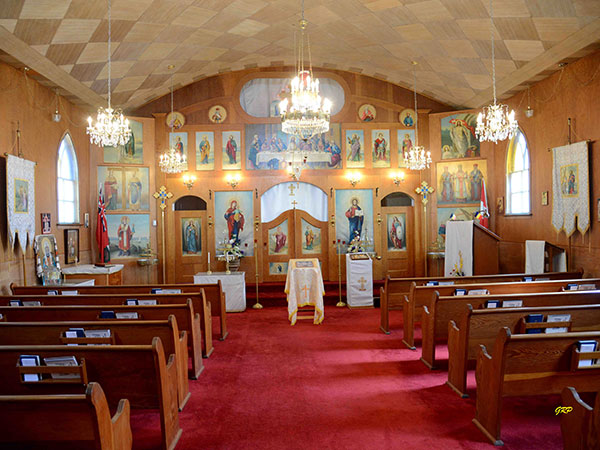 Interior of the third St. Elijah Romanian Orthodox Church