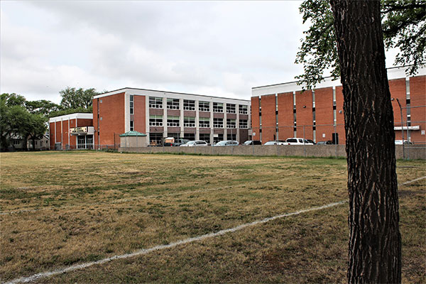 The present-day St. John’s High School