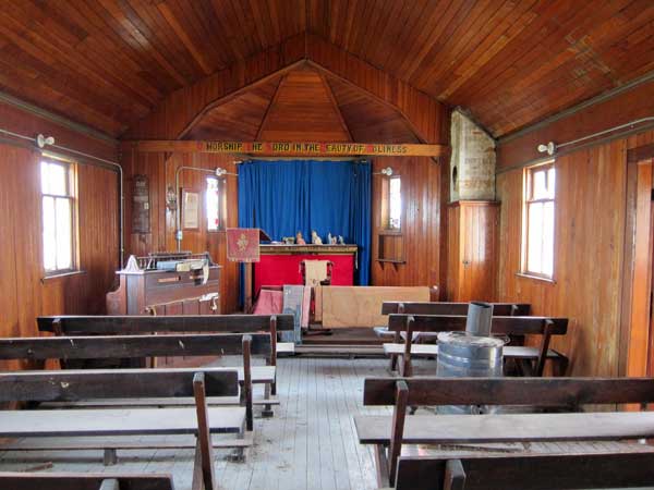 Interior of the former St. John’s Anglican Church at Kirkella