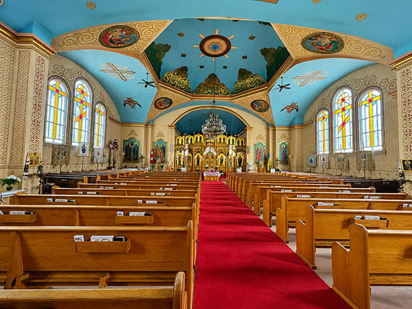 Interior of the Ukrainian Orthodox Cathedral of St. Mary the Protectress