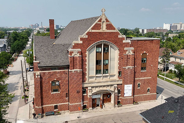 Aerial view of St. Matthew’s Anglican Church