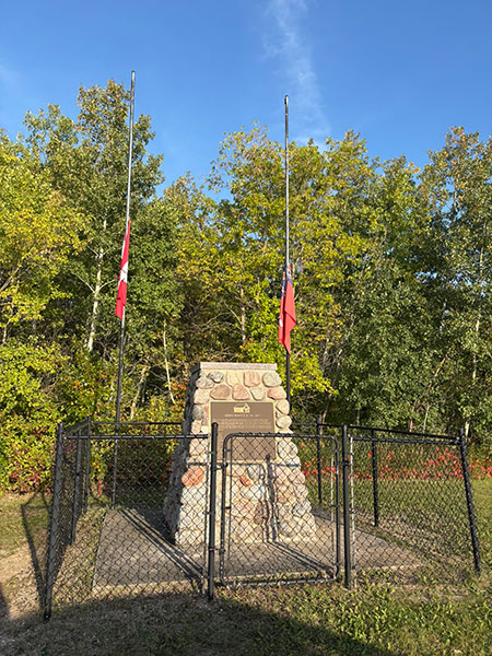 Stony Point School commemorative monument