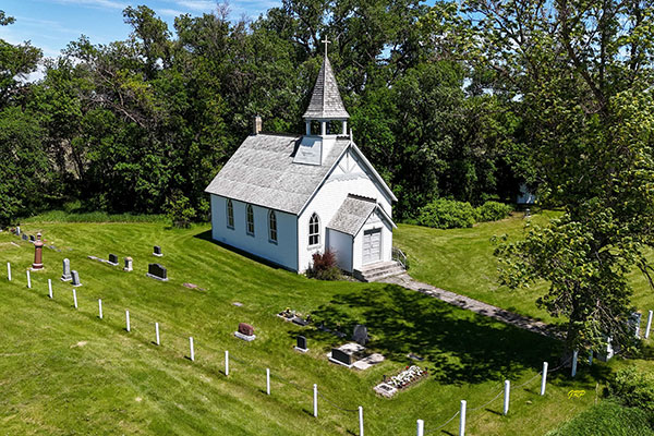 Aerial view of St. Paul&rsquo;s Anglican Church