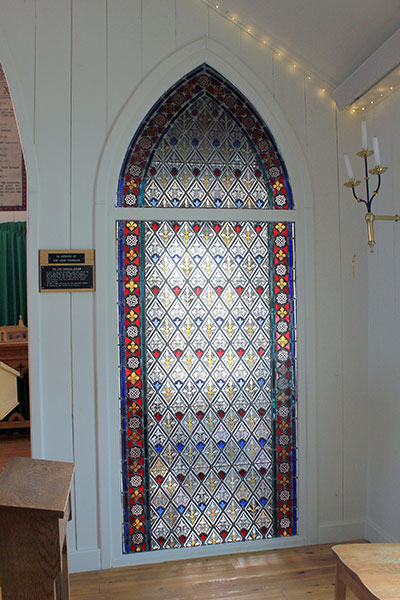 Franklin stained-glass window in St. Paul’s Anglican Church