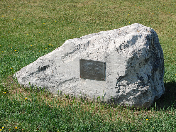 25th anniversary monument from Sturgeon Creek Collegiate