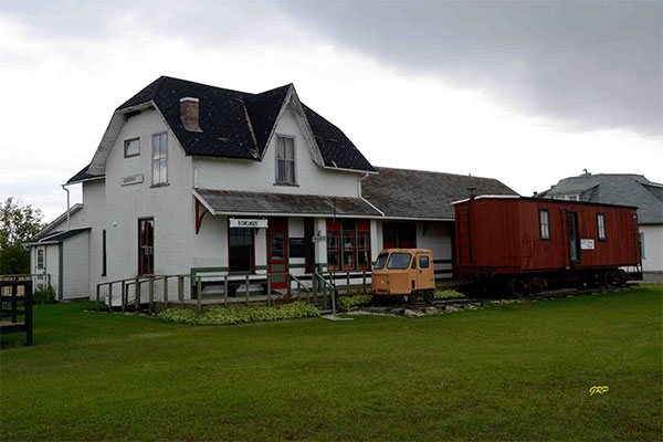 Former Canadian National Railway Station from Bowsman at the Swan Valley Museum
