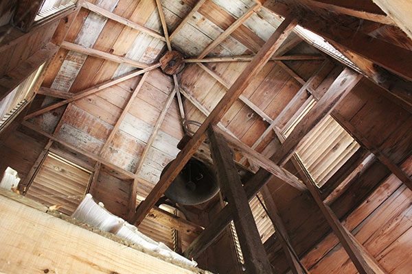 Interior of the bell tower