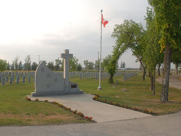 Military monument in the Transcona Cemetery