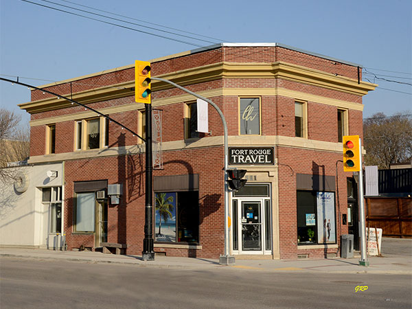 The former Union Bank Building on Corydon Avenue at Winnipeg