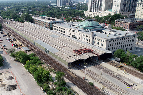 Aerial view of Union Station