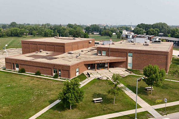 Aerial view of Victor H. L. Wyatt School