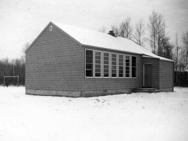 The second Whitemouth Lake School building, constructed in 1952