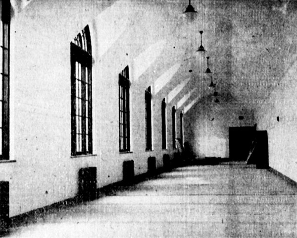 Interior corridor in the Winnipeg Auditorium