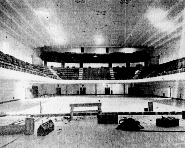 Interior auditorium in the Winnipeg Auditorium