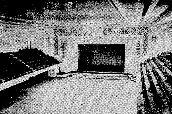 Interior auditorium in the Winnipeg Auditorium