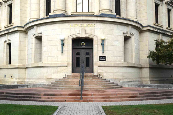 Original entrance to the Winnipeg Law Courts Building